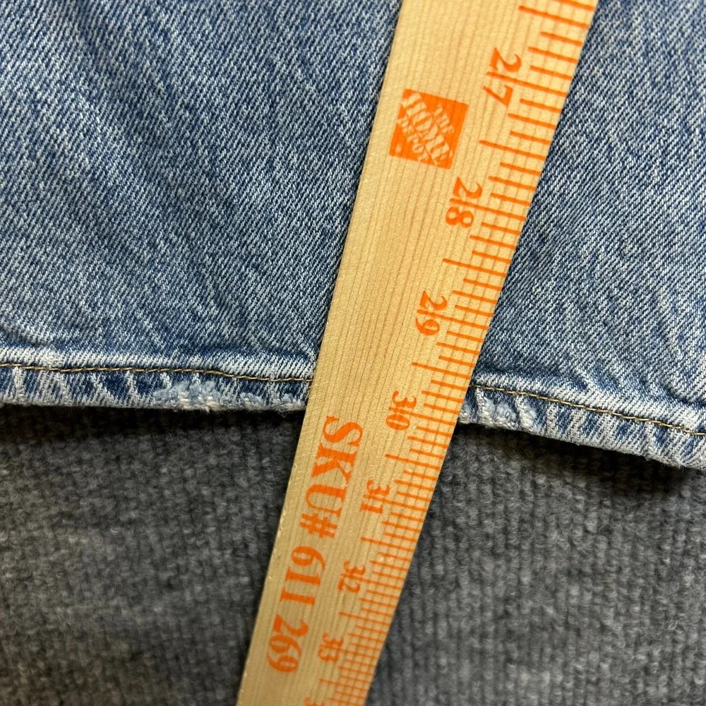 Levi's 501 Original Fit Jeans Men's Blue Denim Button‎ Fly Straight Leg - 39X30